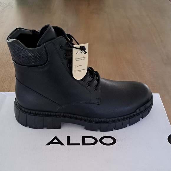 Aldo Newfield Waterproof Lace-up boot - Color: Black - Size:10.5 - Picture 1 of 11